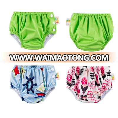 Babyland Cute Patterns Side-opening Easy-to-dress Swim diapers Swimming Pants Swimming trianing pants